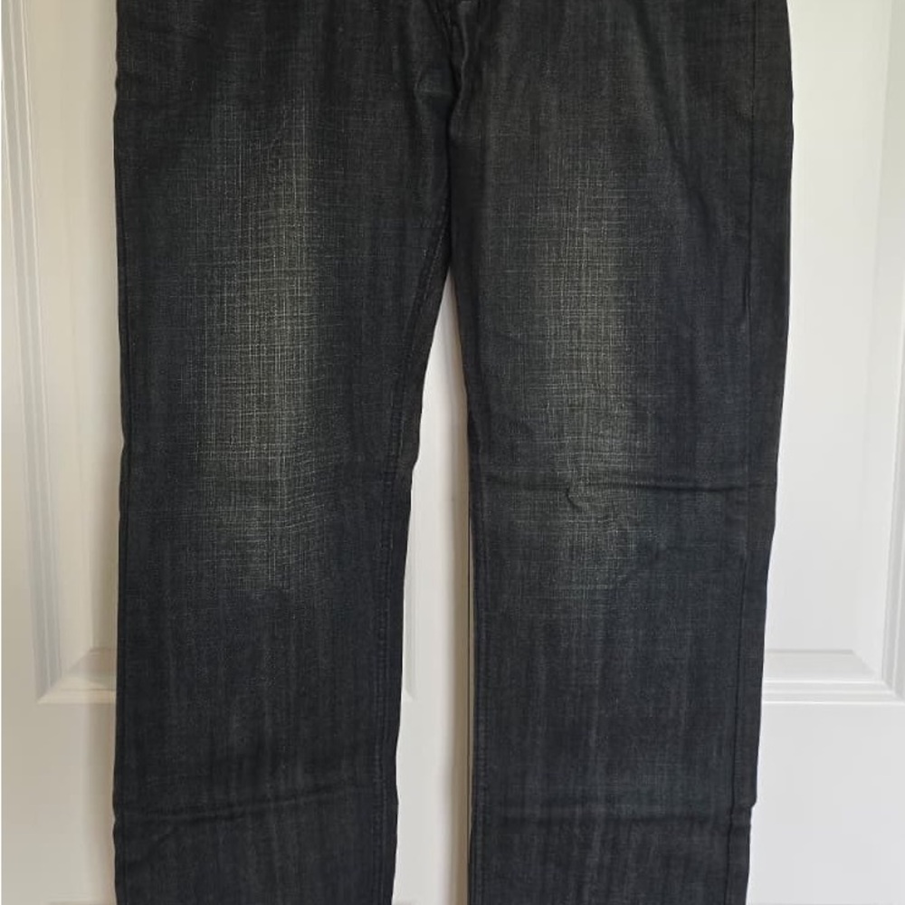 Castro Men's Straight Black Washed Jeans